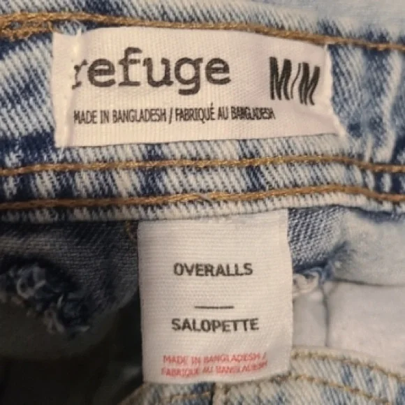 Refuge Light Wash Denim Overalls - Medium - Picture 4 of 7